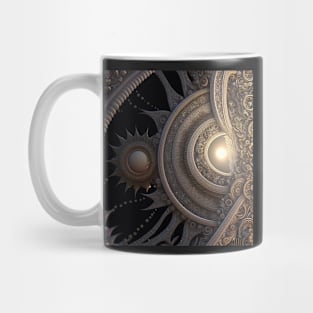 Sun and Star Fractal Mug